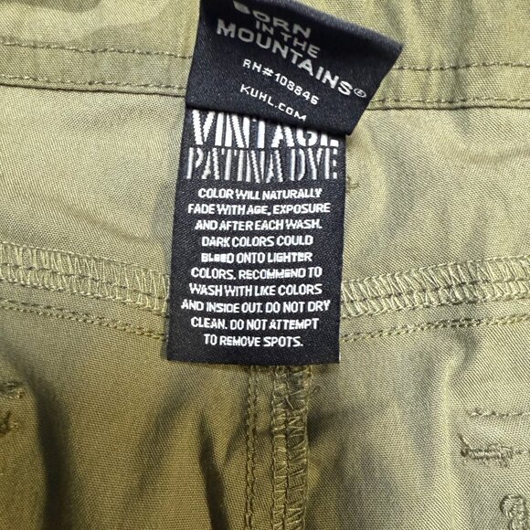 KÜHL Splash Roll-Up Pants Women’s 14 Reg Green Camo Hiking Cargo NWT - Picture 7 of 11